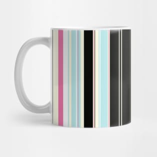 Blue & Black Stripes Mug